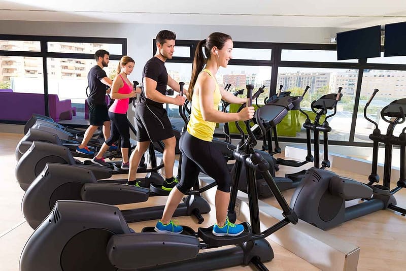 People using Ellipticals